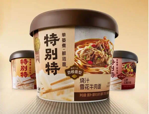 康师傅雪花牛肉面