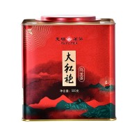 天福 武夷山大红袍茶叶铁罐装500g